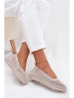Dámské Síťované Baletky Béžové model 21707184 - Boto Dámské Síťované Baletky Béžové model 21707184 - Boto