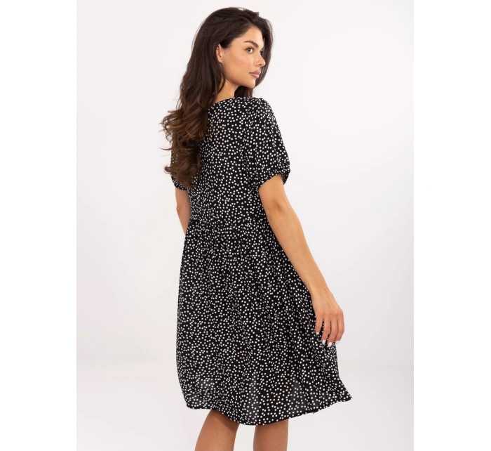 Šaty D73771M30466A černobílé