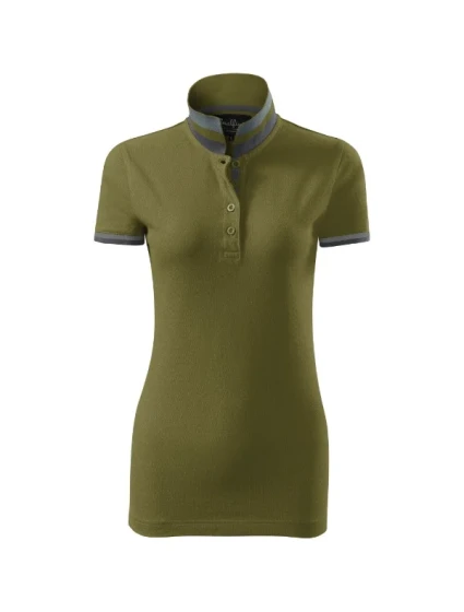 Collar Up polokošile dámská model 20637885 green - MALFINI, a.s. Collar Up polokošile dámská model 20637885 green - MALFINI, a.s.