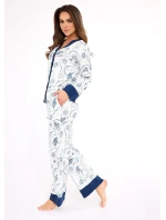 pyžamo model 21236412 Amber long/r S2XL dámské rozepínací - Cornette