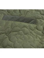 Tenká zelená dámská bunda s ozdobným prošíváním (JIN226) Tenká zelená dámská bunda s ozdobným prošíváním (JIN226)