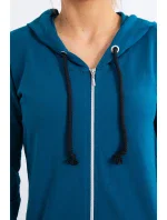 Šaty s kapucí, mikina marine Šaty s kapucí, mikina marine