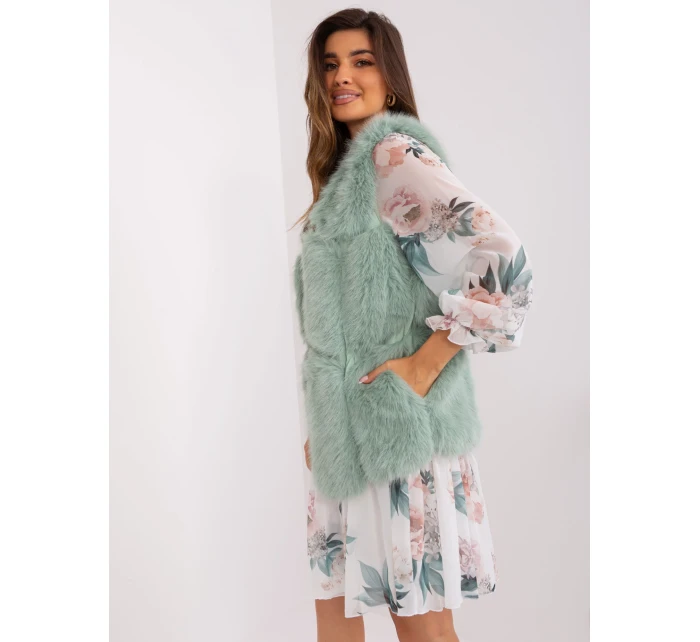 Kamizelka AT KZ model 18997362 pistacjowy - FPrice Kamizelka AT KZ model 18997362 pistacjowy - FPrice