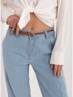 Kalhoty D80038BB62630L220 světle modré