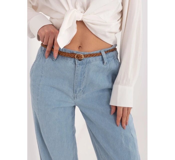 Kalhoty D80038BB62630L220 světle modré