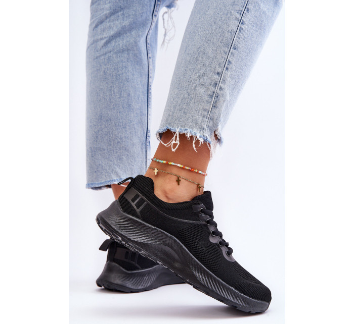 Klasické dámské sportovní šněrovací boty Černá Darla
