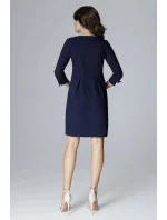 Dámské šaty L004 tmavě modré - Lenitif