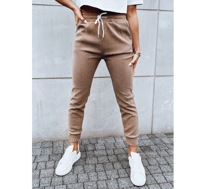 Dámské tepláky LUNASLEEP camel FashionStreet UY1650 Dámské tepláky LUNASLEEP camel FashionStreet UY1650