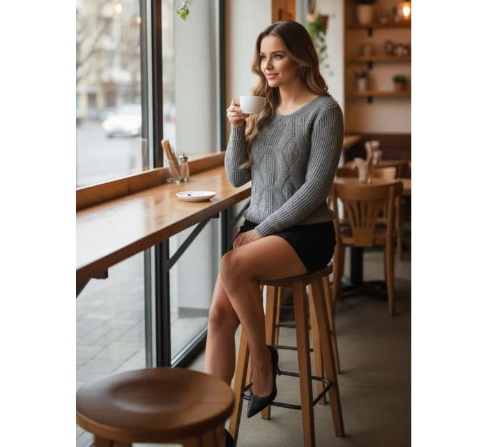 CHICRAY dámský svetr světle šedý FashionStreet MY2395