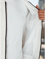 Pánská přechodná bunda bomber béžová FashionStreet TX5028 Pánská přechodná bunda bomber béžová FashionStreet TX5028