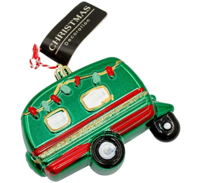 DEKORACE ZÁVĚSNÁ CETKA KARAVAN ZELENÁ DEKORACE ZÁVĚSNÁ CETKA KARAVAN ZELENÁ