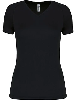 Kariban ProAct PA 477 Dámské sportovní tričko s výstřihem do V 20.P477 black