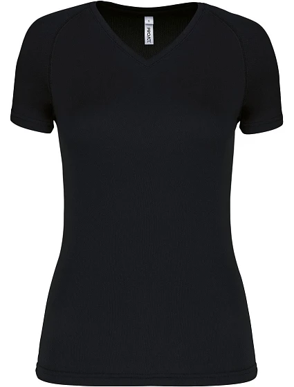 Kariban ProAct PA 477 Dámské sportovní tričko s výstřihem do V 20.P477 black