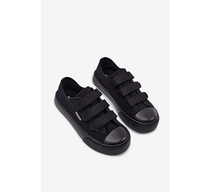 Dětské tenisky na suchý zip Big Star model 22069682 Černé - Big Star Shoes Dětské tenisky na suchý zip Big Star model 22069682 Černé - Big Star Shoes