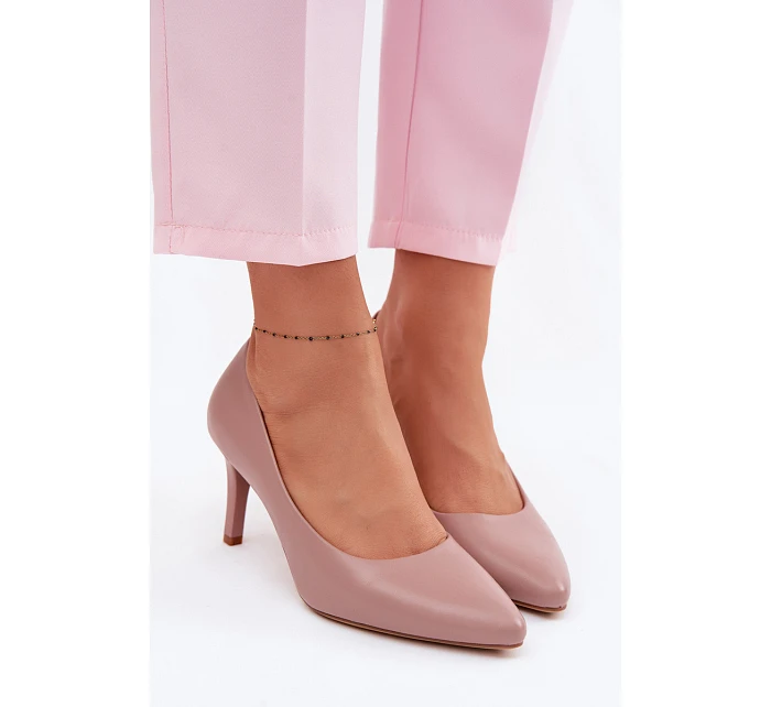 Fialové eko kožené lodičky Sergio Leone