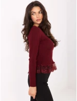 Sweter PM SW model 21365574 bordowy - FPrice