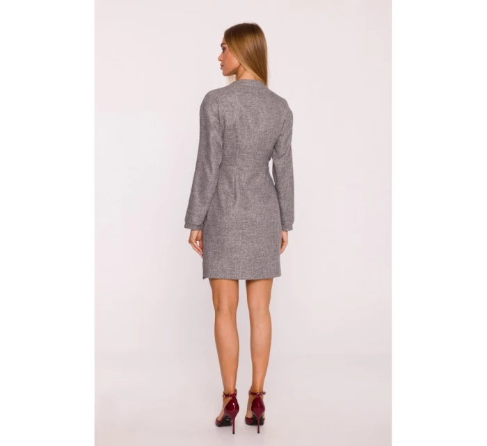 Zavinovací šaty z grafitové model 21295900 - Moe Zavinovací šaty z grafitové model 21295900 - Moe
