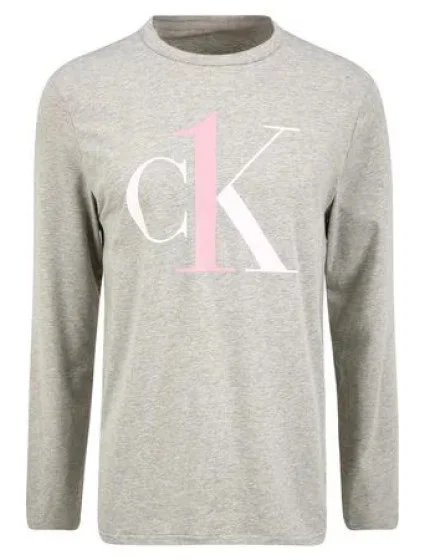 Pánské tričko NM2017E PGK šedá - Calvin Klein