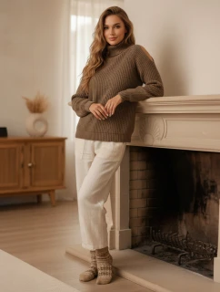 Dámský svetr béžový Dstreet model 21982748 - FashionStreet