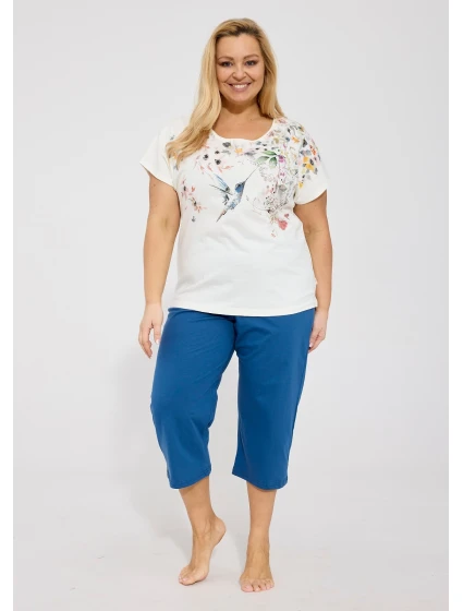 Pyžamo Cornette 369/345 Floris kr/r 3XL-5XL