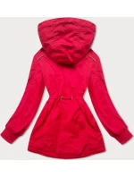 Krátká červená bunda parka s kapucí model 14948088 - LHD Krátká červená bunda parka s kapucí model 14948088 - LHD