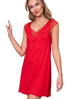 Dámská noční košilka Nancy red - ELDAR