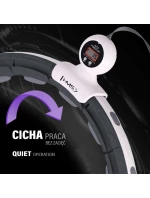 MAGNETICKÝ HULA HOP SET ČERNÝ HHM15 S POČÍTADLEM HMS + ZEŠTÍHLUJÍCÍ PÁS BR163 ČERVENÝ
