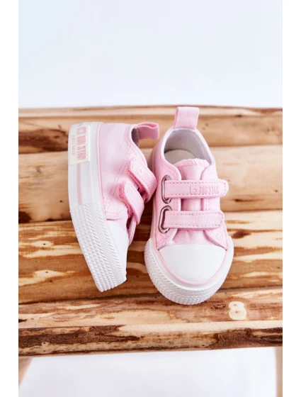 Dětské látkové tenisky se suchým zipem BIG STAR model 21594938 Růžová - Big Star Shoes Dětské látkové tenisky se suchým zipem BIG STAR model 21594938 Růžová - Big Star Shoes