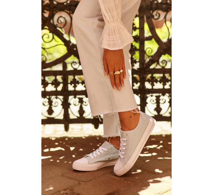 Dámské látkové klasické nízké tenisky máta model 21662384 - Boto Dámské látkové klasické nízké tenisky máta model 21662384 - Boto