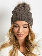 Dámská čepice AT CZ 173501 tmavě hnědá