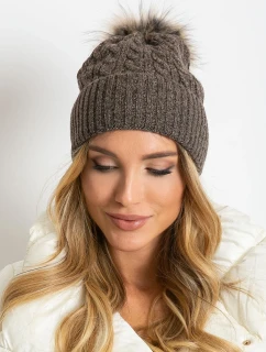 Dámská čepice AT CZ 173501 tmavě hnědá