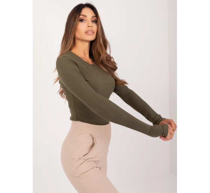 Bluzka RV BZ model 20136653 khaki - FPrice Bluzka RV BZ model 20136653 khaki - FPrice