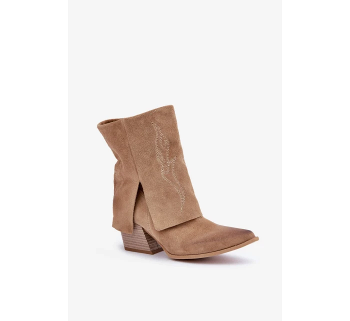 Boty na podpatku model 203869 Step in style Boty na podpatku model 203869 Step in style