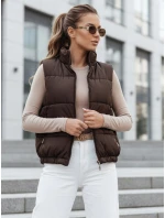 Dámská prošívaná vesta URBANELLE hnědá FashionStreet TY4970