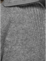 Pánský svetr se stojáčkem světle šedý Dstreet model 21995581 - FashionStreet