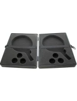 POUZDRO NA 2 RAKETY A 3 MÍČKY NA STOLNÍ TENIS JOOLA ALU ČERNÁ