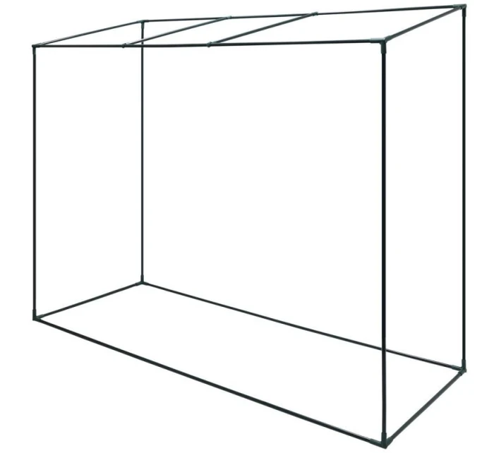 SKLENĚNÁ SKŘÍŇ PRO ZAHRADNÍ TOMATOPY 200x77x168-150CM PE ZELENÁ