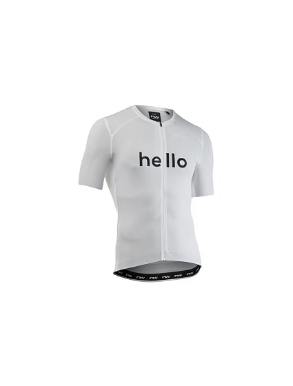 Cyklistické tričko NORTHWAVE Blade Hello Goodbye Jersey S/s, bílé Cyklistické tričko NORTHWAVE Blade Hello Goodbye Jersey S/s, bílé