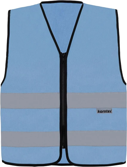 Korntex RX217 – Cologne Bezpečnostní vesta se zipem 76.R217 sky blue Korntex RX217 – Cologne Bezpečnostní vesta se zipem 76.R217 sky blue