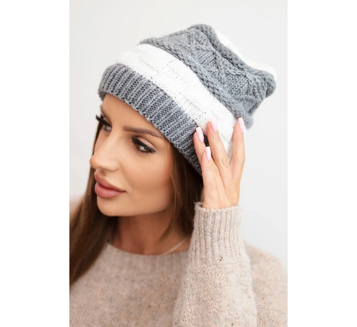 Čepice s rolováním Magda K293 camel