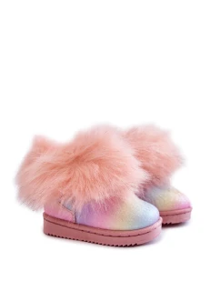 Dětské Kotníkové Boty Sněhule S Kožešinou Vícebarevný Ariana