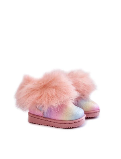 Dětské Kotníkové Boty Sněhule S Kožešinou Vícebarevný Ariana Dětské Kotníkové Boty Sněhule S Kožešinou Vícebarevný Ariana