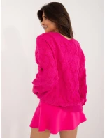 Sweter AT SW model 20459136 fuksjowy - FPrice Sweter AT SW model 20459136 fuksjowy - FPrice