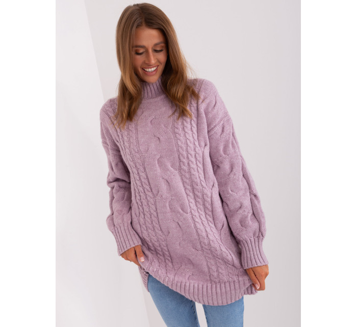 Sweter AT SW  jasny fioletowy model 18895648 - FPrice
