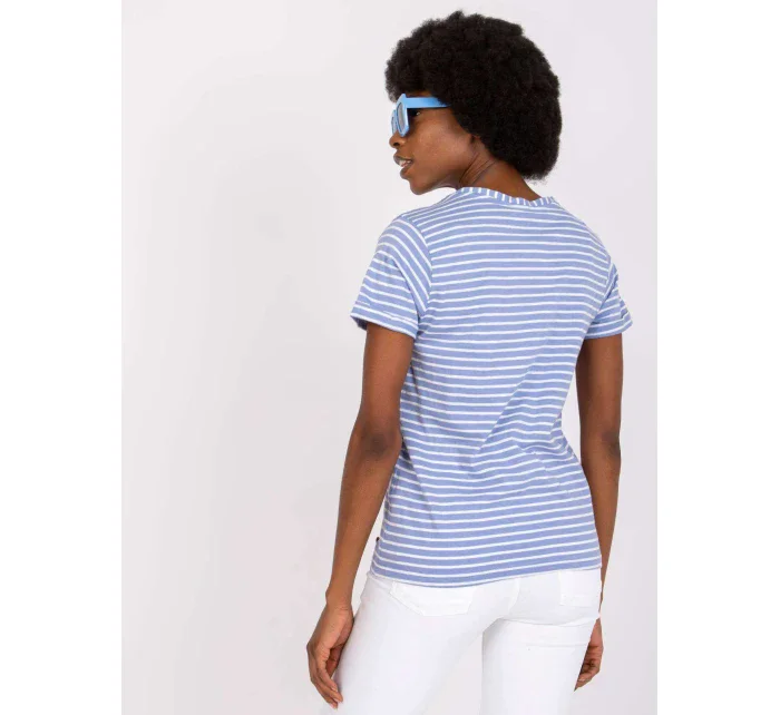 Tričko D16054M02431A bílé a modré