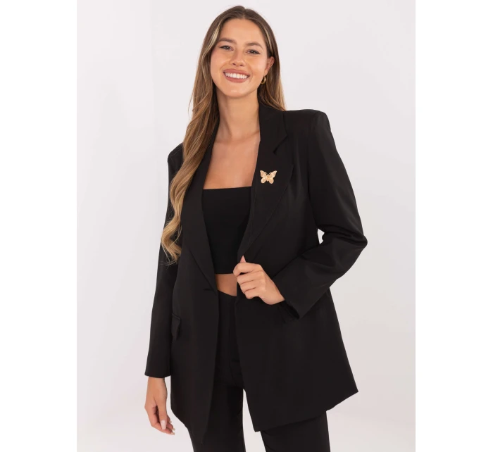 Marynarka IT MA model 21319899 czarny - FPrice Marynarka IT MA model 21319899 czarny - FPrice