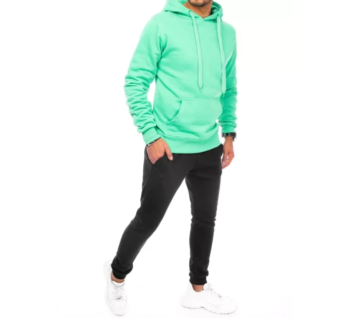 FashionStreet pánská mátová a černá tepláková souprava AX0642