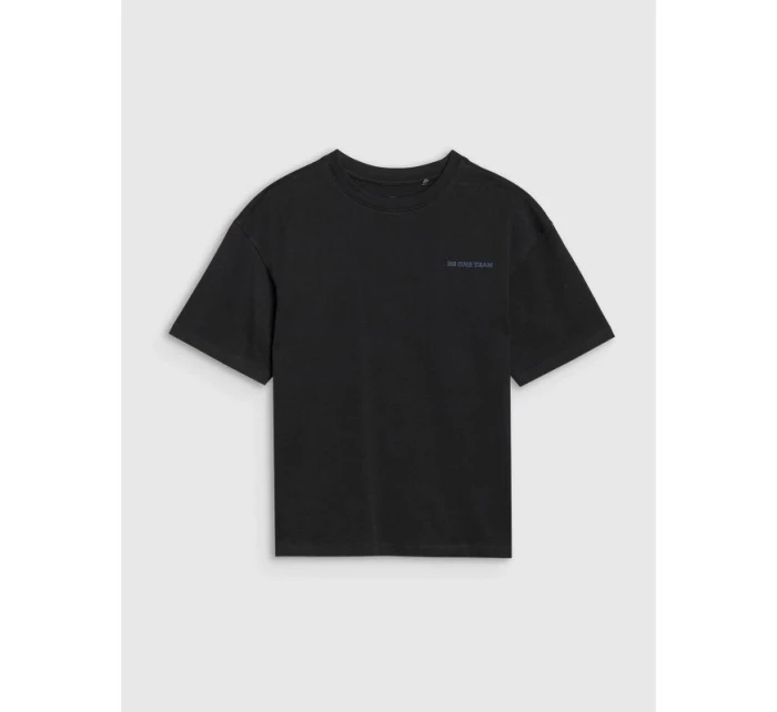 Chlapecké tričko oversize s nápisy 4F 4FJWSS25TTSHM2184-20S Chlapecké tričko oversize s nápisy 4F 4FJWSS25TTSHM2184-20S