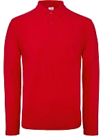 B&C ID.001 LSL Pánské piqué polo s dlouhým rukávem model 22421417 red B&C ID.001 LSL Pánské piqué polo s dlouhým rukávem model 22421417 red