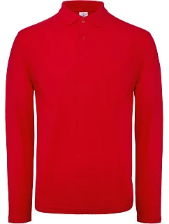 B&C ID.001 LSL Pánské piqué polo s dlouhým rukávem model 22421417 red